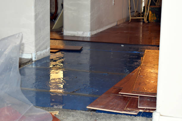Professional Flood Cleanup technician working in Green Valley, WI
